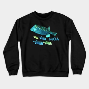 Moa - Tropical, Boxfish - Hawaiian Fish Crewneck Sweatshirt